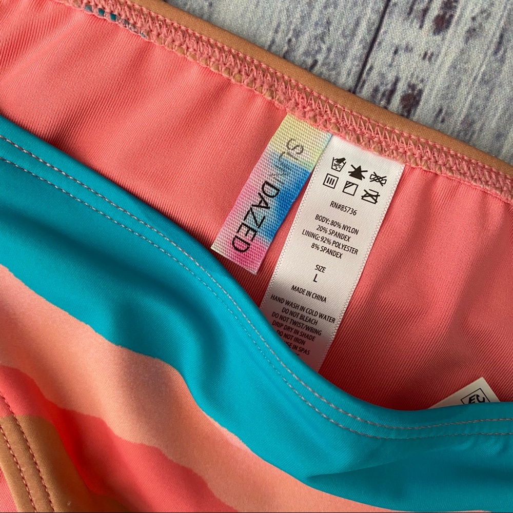 Sherbet Sunset Rainbow Bikini Swim Bottom - Picture 2 of 4